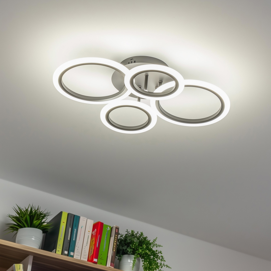 Brilagi - LED Димируем полилей за повърхностен монтаж ORBITS LED/50W/230V 3000-6500K антрацит + дистанционно управление