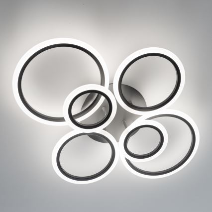 Brilagi - LED Димируем полилей за повърхностен монтаж ORBITS LED/85W/230V 3000-6500K антрацит + дистанционно управление