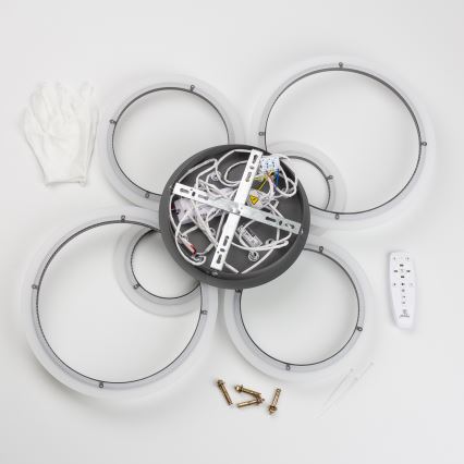 Brilagi - LED Димируем полилей за повърхностен монтаж ORBITS LED/85W/230V 3000-6500K антрацит + дистанционно управление