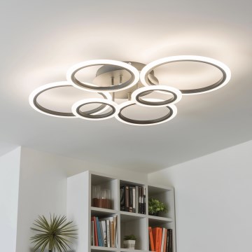 Brilagi - LED Димируем полилей за повърхностен монтаж ORBITS LED/85W/230V 3000-6500K антрацит + дистанционно управление