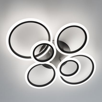 Brilagi - LED Димируем полилей за повърхностен монтаж ORBITS LED/85W/230V 3000-6500K черен + дистанционно управление