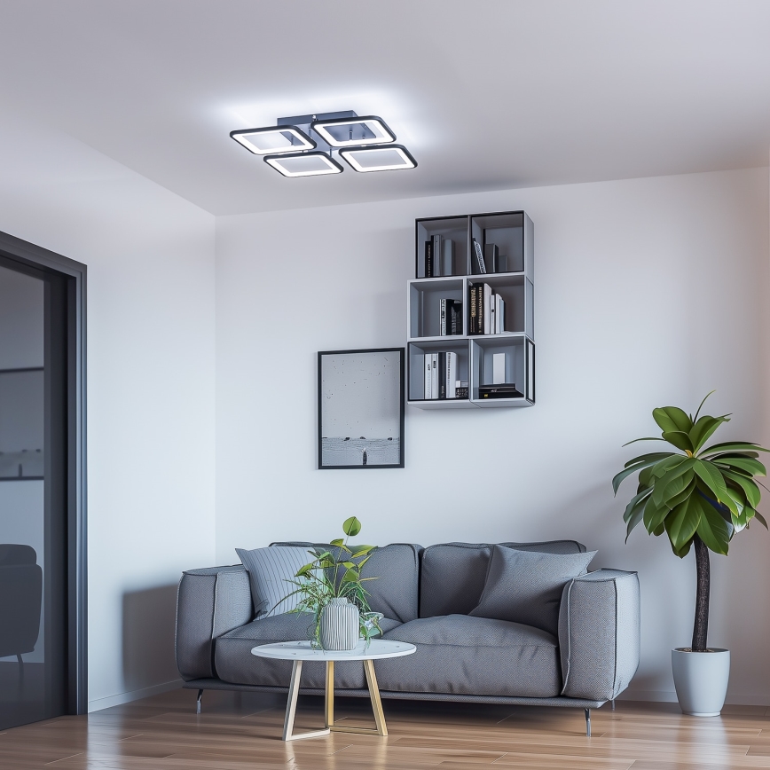 Brilagi - LED Димируем полилей за повърхностен монтаж SQUARED LED/85W/230V 3000-6500K + дистанционно управление