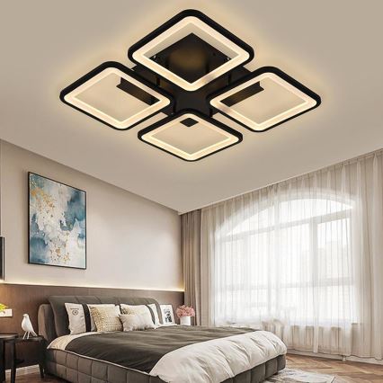 Brilagi - LED Димируем полилей за повърхностен монтаж SQUARED LED/85W/230V 3000-6500K + дистанционно управление