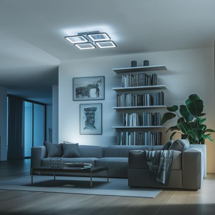 Brilagi - LED Димируем полилей за повърхностен монтаж SQUARED LED/85W/230V 3000-6500K + дистанционно управление