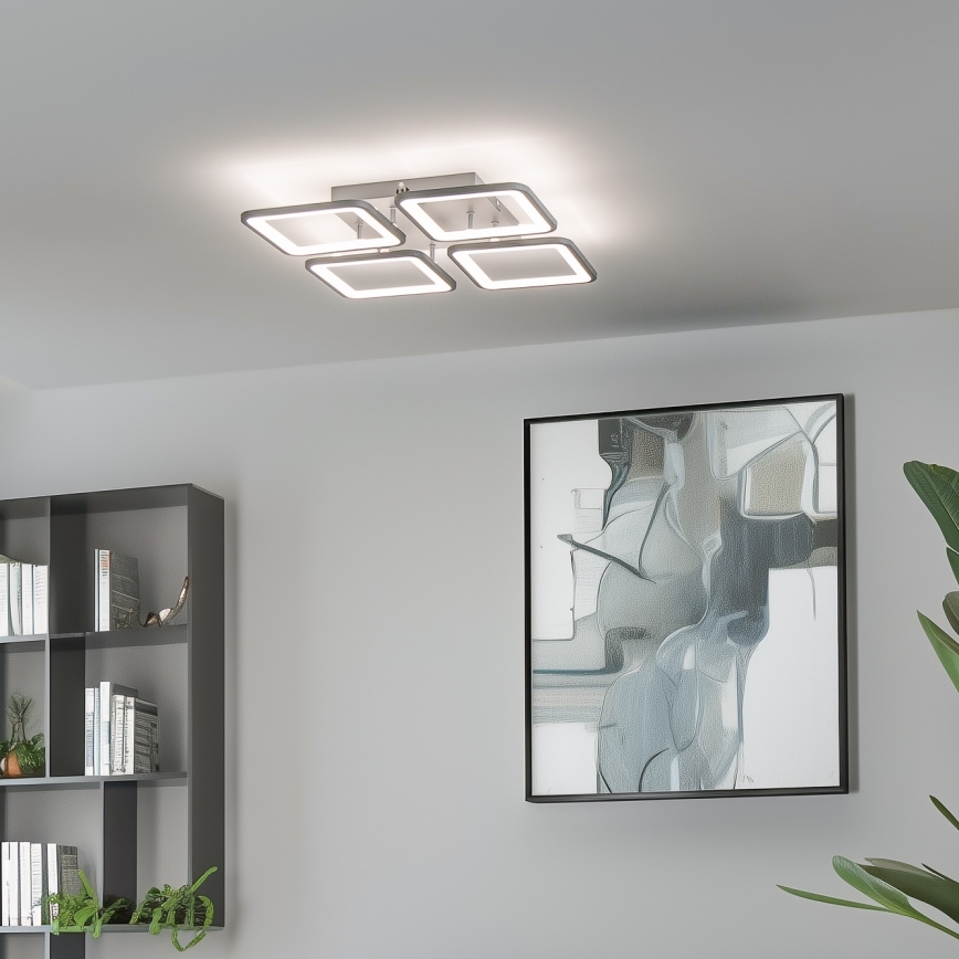 Brilagi - LED Димируем полилей за повърхностен монтаж SQUARED LED/85W/230V 3000-6500K + дистанционно управление