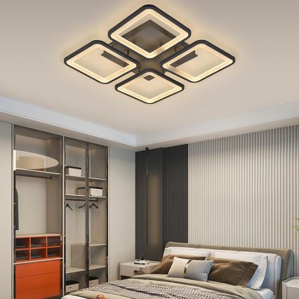 Brilagi - LED Димируем полилей за повърхностен монтаж SQUARED LED/85W/230V 3000-6500K + дистанционно управление