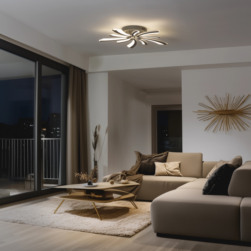 Brilagi - LED Димируем полилей за повърхностен монтаж TWIST LED/55W/230V 3000-6500K антрацит + дистанционно управление
