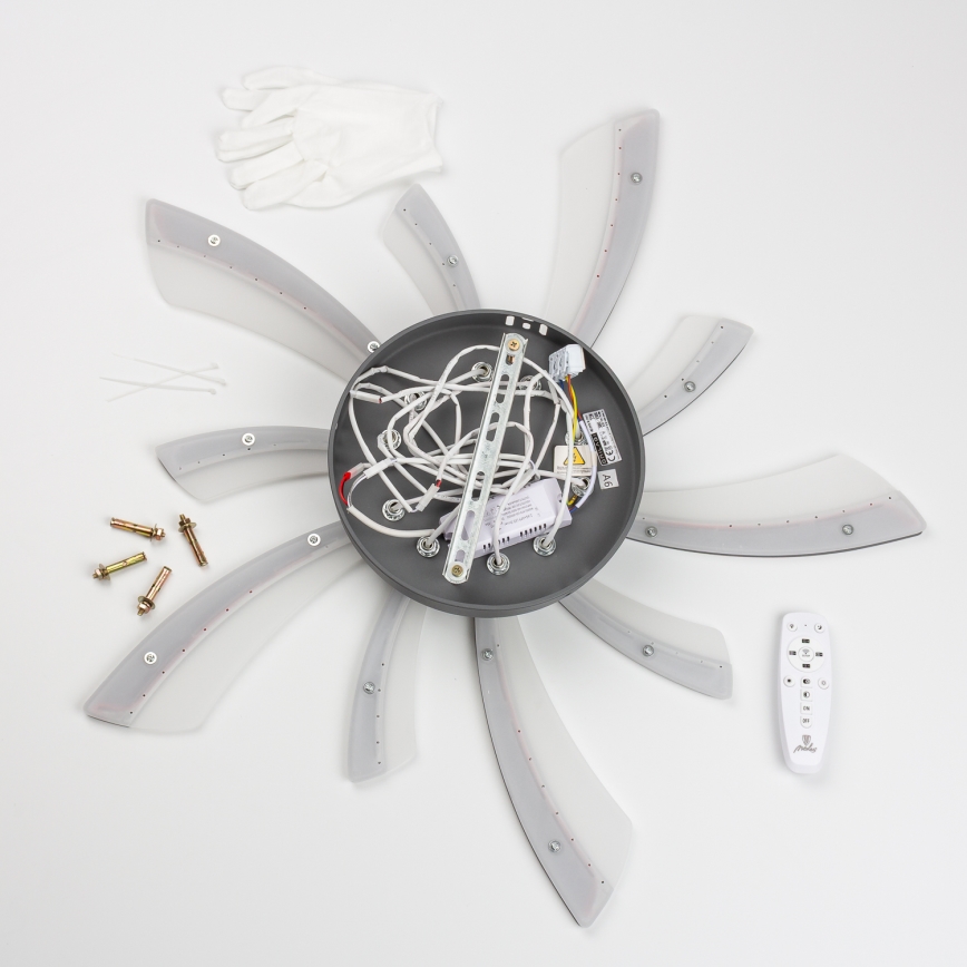 Brilagi - LED Димируем полилей за повърхностен монтаж TWIST LED/55W/230V 3000-6500K антрацит + дистанционно управление