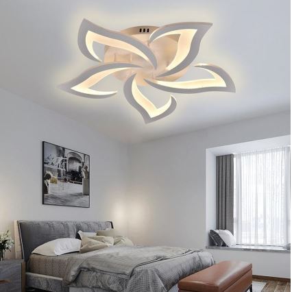 Brilagi - LED Димируем полилей за повърхностен монтаж TWIST LED/55W/230V 3000-6500K бял + дистанционно управление