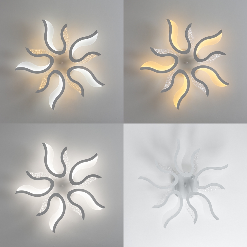 Brilagi - LED Димируем полилей за повърхностен монтаж TWIST LED/65W/230V 3000-6500K бял + дистанционно управление