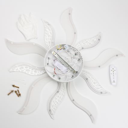 Brilagi - LED Димируем полилей за повърхностен монтаж TWIST LED/65W/230V 3000-6500K бял + дистанционно управление