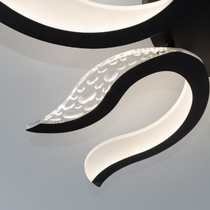 Brilagi - LED Димируем полилей за повърхностен монтаж TWIST LED/65W/230V 3000-6500K черен + дистанционно управление