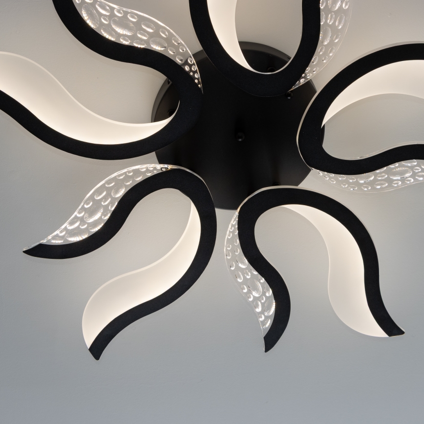 Brilagi - LED Димируем полилей за повърхностен монтаж TWIST LED/65W/230V 3000-6500K черен + дистанционно управление