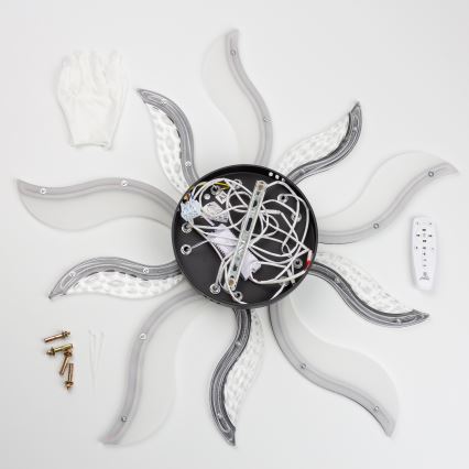 Brilagi - LED Димируем полилей за повърхностен монтаж TWIST LED/65W/230V 3000-6500K черен + дистанционно управление