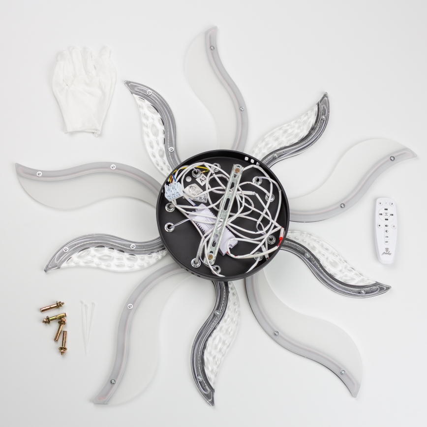 Brilagi - LED Димируем полилей за повърхностен монтаж TWIST LED/65W/230V 3000-6500K черен + дистанционно управление