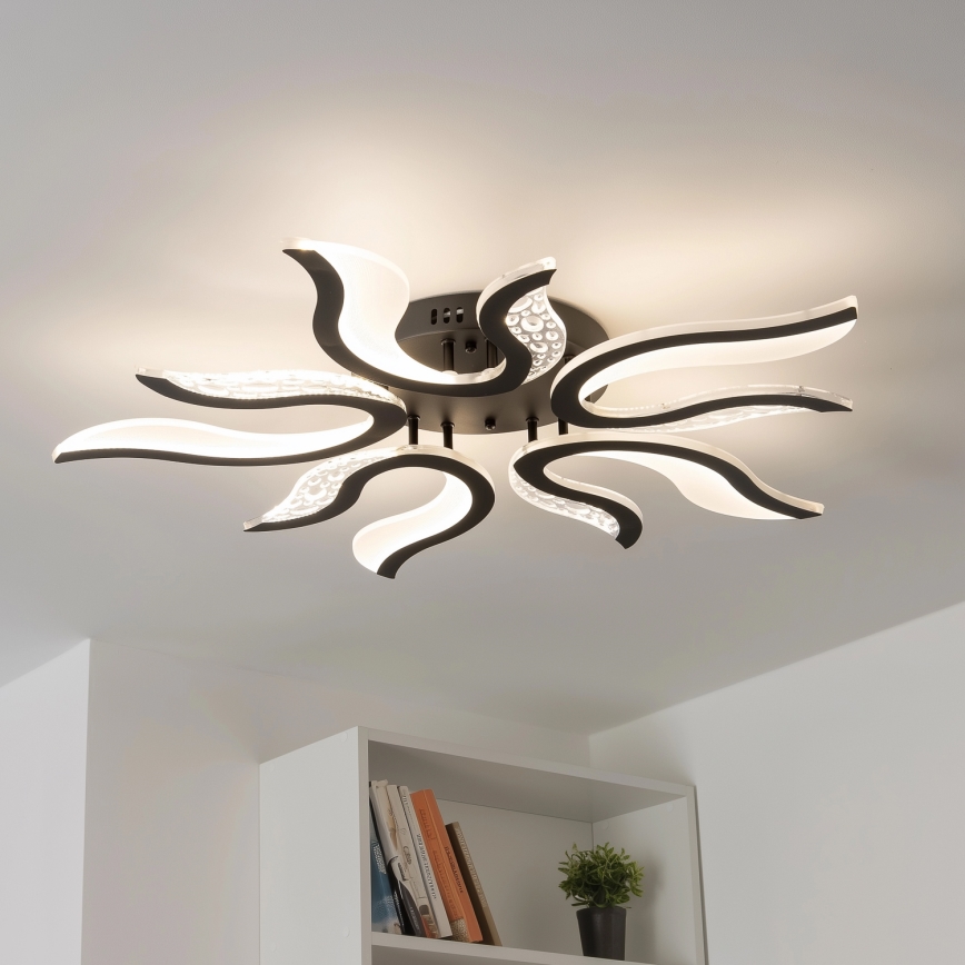 Brilagi - LED Димируем полилей за повърхностен монтаж TWIST LED/65W/230V 3000-6500K черен + дистанционно управление