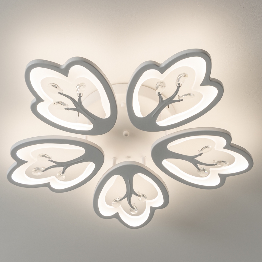 Brilagi - LED Димируем полилей за повърхностен монтаж TWIST LED/80W/230V 3000-6500K бял + дистанционно управление