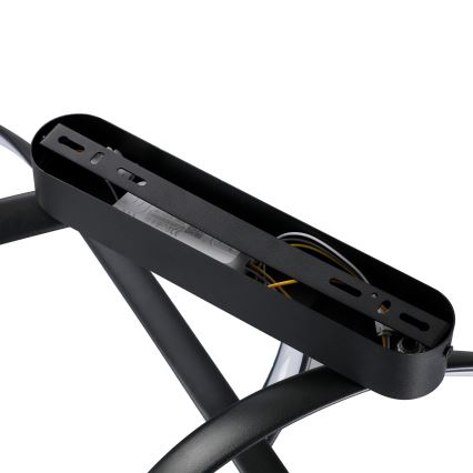 Brilagi - LED димируема плафонна лампа TWISTER LED/60W/230V 3000-6000K черна + дистанционно управление