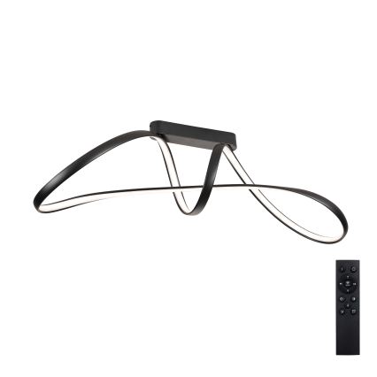 Brilagi - LED димируема плафонна лампа TWISTER LED/60W/230V 3000-6000K черна + дистанционно управление