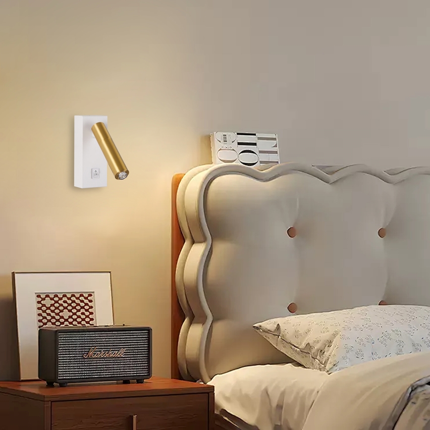 Brilagi - LED Димируем стенен спот MAYA 1xG9/4W/230V бял/златист 2700-6500K Wi-Fi Tuya