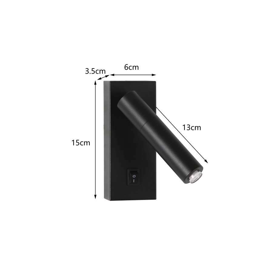 Brilagi - LED Димируем стенен спот MAYA 1xG9/4W/230V черен 2700-6500K Wi-Fi Tuya