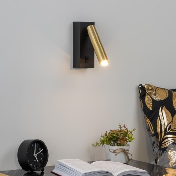 Brilagi - LED Димируем стенен спот MAYA 1xG9/4W/230V черен/златист 2700-6500K Wi-Fi Tuya