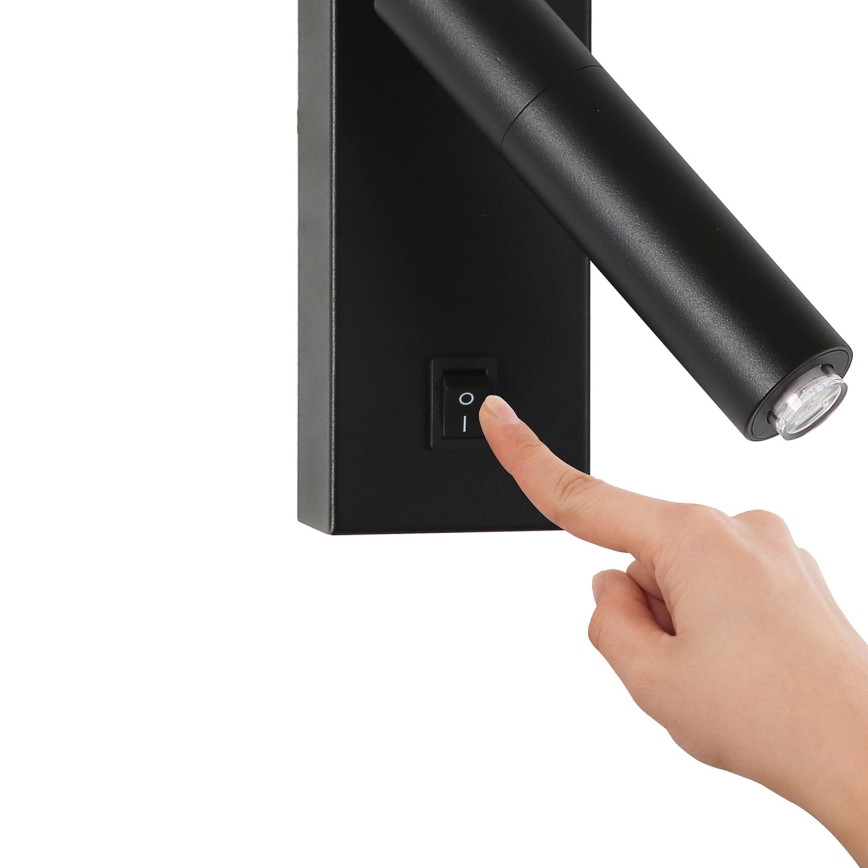 Brilagi - LED Димируем стенен спот MAYA 1xG9/4W/230V черен 2700-6500K Wi-Fi Tuya