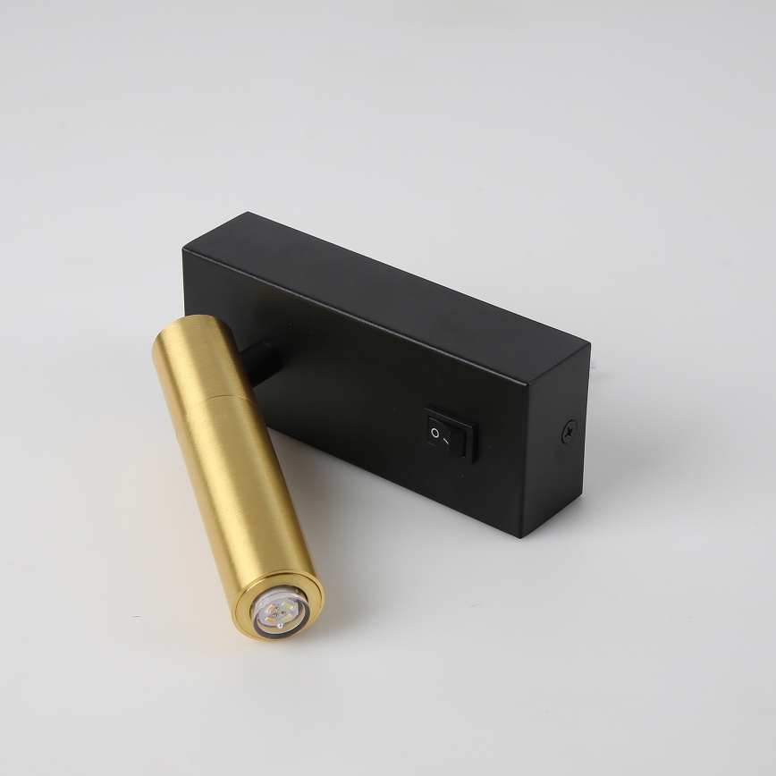 Brilagi - LED Димируем стенен спот MAYA 1xG9/4W/230V черен/златист 2700-6500K Wi-Fi Tuya