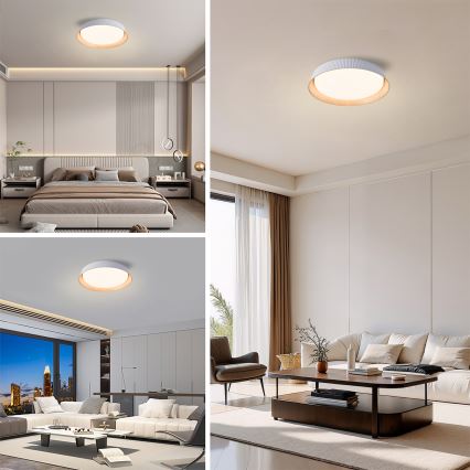 Brilagi - LED димируемо таванно осветително тяло ORINO LED/54W/230V 3000-6000K бяло Ø 43 см + дистанционно управление