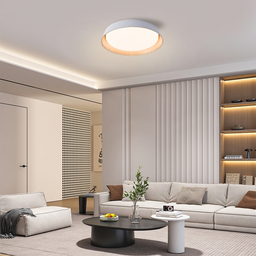 Brilagi - LED димируемо таванно осветително тяло ORINO LED/54W/230V 3000-6000K бяло Ø 43 см + дистанционно управление