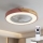 Brilagi - LED димируем таванен осветител с вентилатор LED/38W/230V 3000-6500K диаметър 50 cm розово/дъб + дистанционно управление