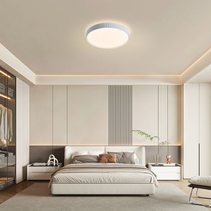 Brilagi - LED димируема таванна лампа CORVO LED/54W/230V 3000-6000K бяла Ø 40 см + дистанционно управление
