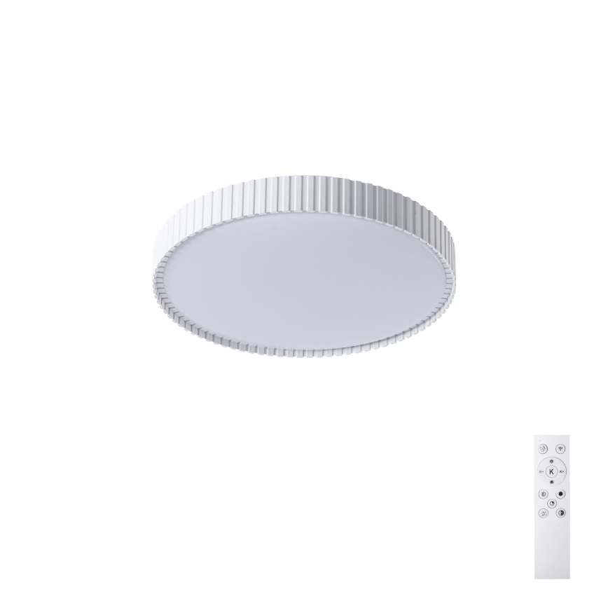 Brilagi - LED димируема таванна лампа CORVO LED/54W/230V 3000-6000K бяла Ø 40 см + дистанционно управление