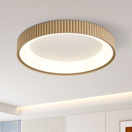 Brilagi - LED димируемо таванно осветително тяло FALCON MODERN LED/54W/230V 3000-6500K 60 cm бежово + дистанционно управление