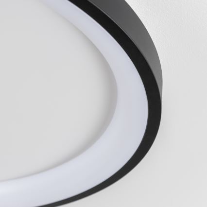 Brilagi - LED димируемо таванно осветително тяло FALCON SLIM LED/42W/230V 3000-6500K Ø 50 см черно + дистанционно управление