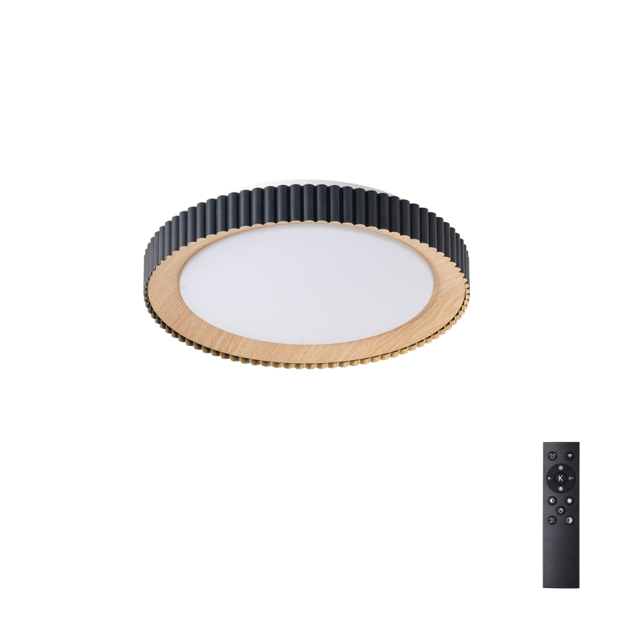 Brilagi - LED димируемо таванно осветително тяло NEXO LED/48W/230V 3000-6000K черно Ø 43 см + дистанционно управление