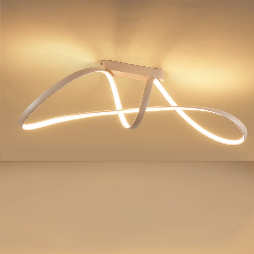 Brilagi - Димируема LED плафониера TWISTER LED/60W/230V 3000-6000K бежова + дистанционно управление