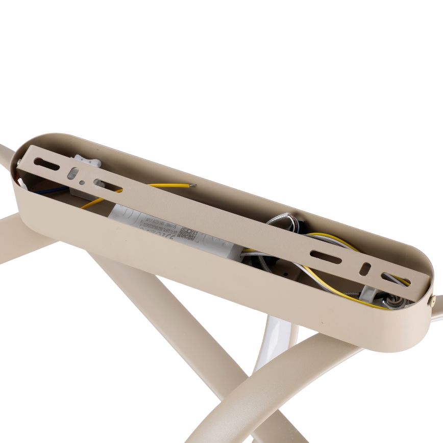 Brilagi - Димируема LED плафониера TWISTER LED/60W/230V 3000-6000K бежова + дистанционно управление