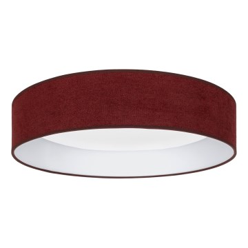Brilagi - LED димируем таванен плафон VELVET SMART VARI LED/24W/230V 3000-6500K Ø 45 см бордо + дистанционно управление