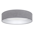 Brilagi - LED димируем таванен плафон VELVET SMART VARI LED/24W/230V 3000-6500K Ø 45 см сив + с дистанционно управление