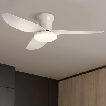 Brilagi - LED Димируем таванен вентилатор LED/30W/230V 3000-6500K бял + дистанционно управление