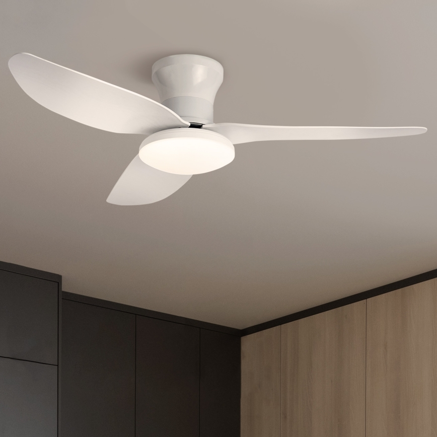 Brilagi - LED Димируем таванен вентилатор LED/30W/230V 3000-6500K бял + дистанционно управление