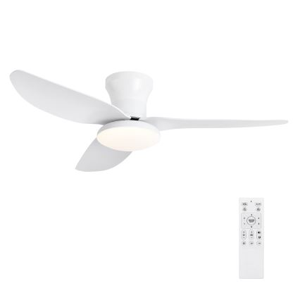 Brilagi - LED димируем таванен вентилатор LED/30W/230V 3000-6500K бял + с дистанционно управление