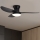 Brilagi - LED Димируем таванен вентилатор LED/30W/230V 3000-6500K черен + дистанционно управление