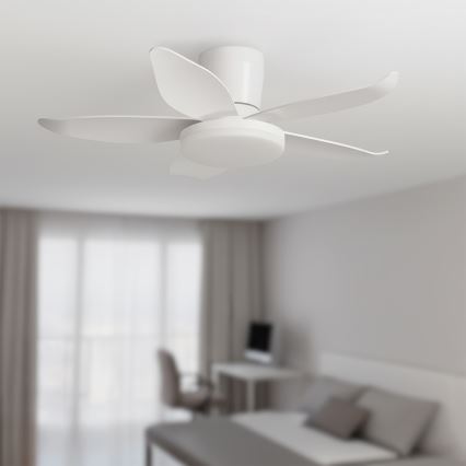 Brilagi - Димируем LED таванен вентилатор LED/32W/230V Ø95 cm бял + дистанционно управление