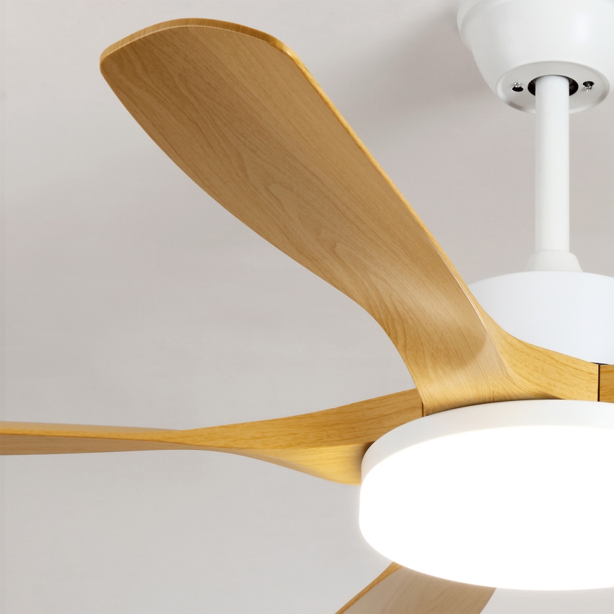 Brilagi - таванен вентилатор с димируема LED светлина LED/34W/230V 132 cm бял/кафяв + дистанционно управление