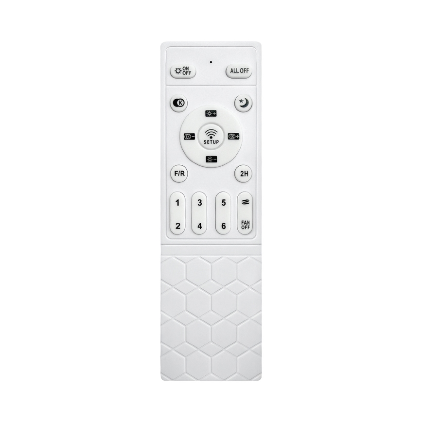 Brilagi - таванен вентилатор с димируема LED светлина LED/34W/230V 132 cm бял/кафяв + дистанционно управление