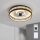 Brilagi - LED димируем таванен вентилатор LED/34W/230V 3000-6500K диаметър 50 см черен/златен + дистанционно управление