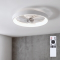 Brilagi - LED димируем таванен вентилатор LED/34W/230V 3000-6500K Ø 50 см бял + дистанционно управление
