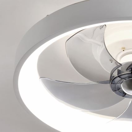 Brilagi - LED димируем таванен вентилатор LED/34W/230V 3000-6500K Ø 50 см бял + дистанционно управление